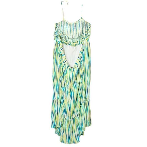 NWT Davi & Dani Women’s Blue Green Caribbean Vibes Maxi Dress Size 2XL Vacation - Picture 7 of 12